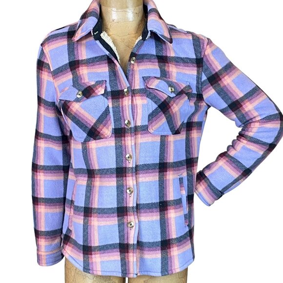 Sage Collective Ladies Plush Shirt/Jacket Sz S #114M - Picture 1 of 8